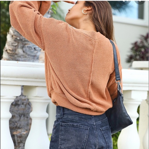 Free People Beach Happy Pullover Cropped Sweater, XS - Picture 2 of 8